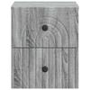 Wall Mounted Nightstand 2 pcs Grey Sonoma 33 x 34.5 x 40 cm
