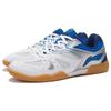 Li Ning Cushioning Slip Resistant Abrasion Resistant Low top Training Shoes Women's White Blue APTP006-1