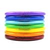 Gold Powder 7-Layer PVC Silicone Jelly Bangle Bracelet