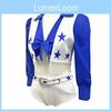 Football Match Cheerleader Girl Performance Costume Set For Performance And Event Use