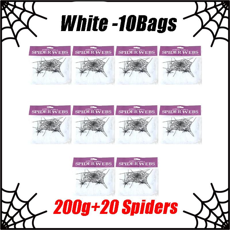 Halloween Spider Web Decorations Stretch Cobwebs with Fake Spiders, Scary Indoor/Outdoor Halloween Party Props