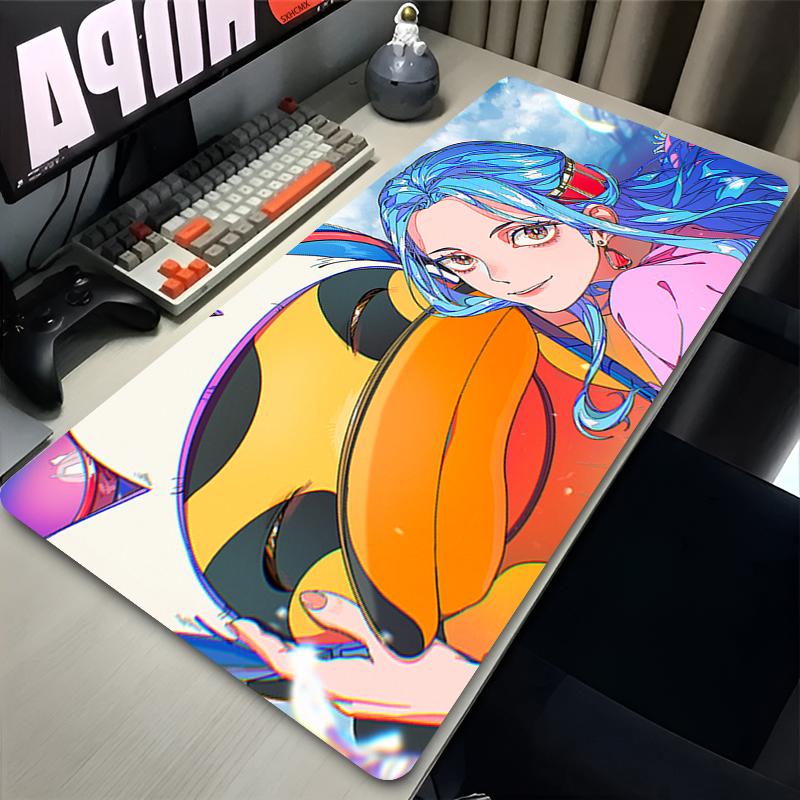 Mousepad Office Pc Gamer Cabinet Mouse Pad Anime Large Mouse Mat One Piece Nefertari Vivi Desk Mat Gaming Rubber Mousepad