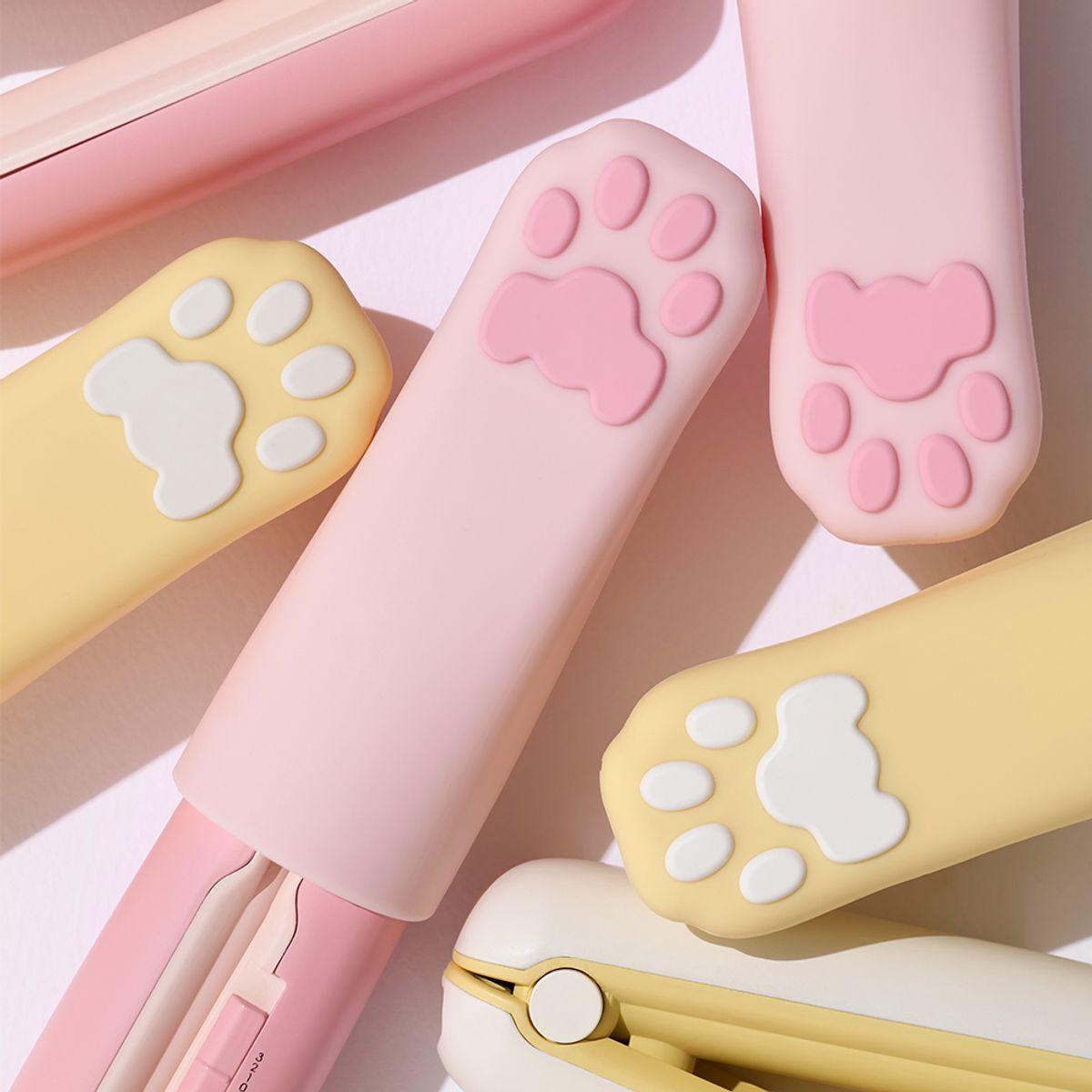 Cat paw cordless mini hair straightener Nyangi Pink