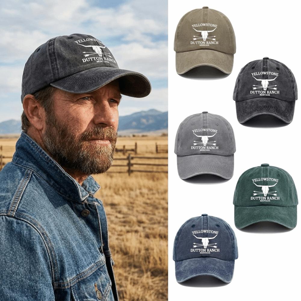 Adjustable Western Cowboy Baseball Hats Washed Cotton Sun Hat Fashion Dad Hat  for Men Women