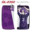 Blue Lock Long Zip Wallet Full Color PU Leather Isagi Bachira Anime Clutch Purse