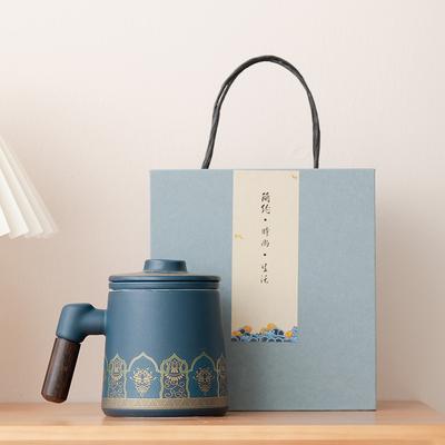 Tee-Trenntasse Keramikmarke Bürotasse Trinkbecherset hochwertiges Geschäftsgeschenk