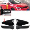 2ks Auto Add-on Kryt zpětného zrcátka Krytka zadního zrcátka Krytka pouzdra pro Honda Civic 8. 2005-2011 lesklá černá