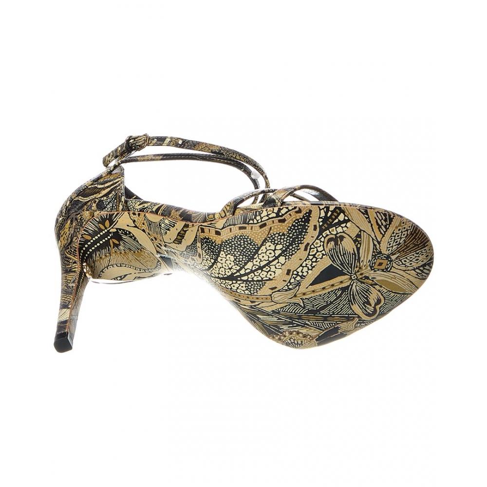 Salvatore Ferragamo Ines X5 Leather Sandal Black