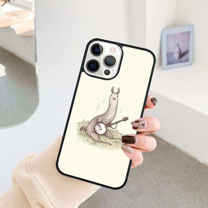 Llama Alpaca Pattern Phone Case For iPhone 17 Air 16 15 14 11 12 13 Pro MAX Plus Coque Cover Shell