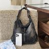 Vintage Denim Shoulder Bag Women's Multi-functional Backpack