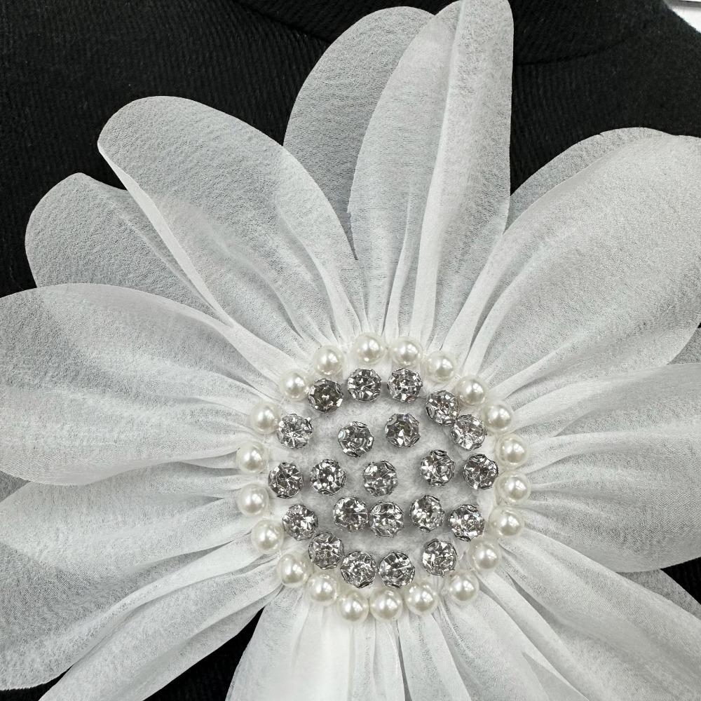 Mesh 3D Bekleidungsapplikation Große Größe Brustblume Neue Kleiderflicken Kleidung