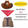 Western Cowboy Halloween Costume Set for Adults & Children - Perfect for Parent-Child Performances