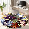 Famous cartoon NARUTO protagonist Uzumaki Naruto round carpet soft home decoration anti-slip door mat outdoor picnic mat carpet M4