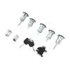 Car Lock Cylinder Key Set with Ignition Door Hood Fuel Locks 4425134 Replacement for TRANSIT