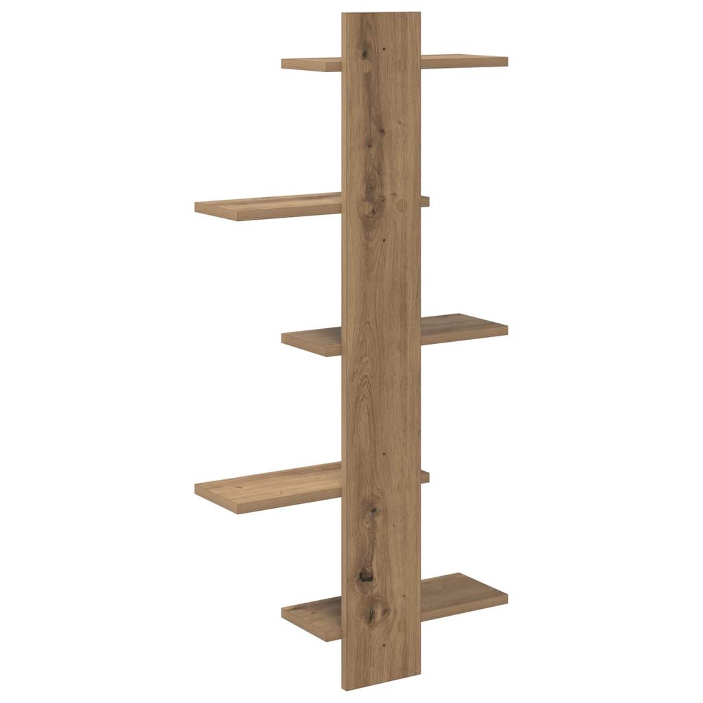 Wall Shelf Artisan Oak 48.5 x 15 x 101 cm Engineered Wood