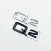3D ABS Numbers Letters Q2 Q3 Q4 Q5 Q6 Q7 Q8 Emblem for 111a Q series Car Fender Trunk Rear Logo Sticker Black Silvera111