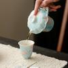 Underglaze hand-painted orchid ceramic kung fu tea set cover bowl teapot master cup tea cup tea cup pot bearing coffee cup