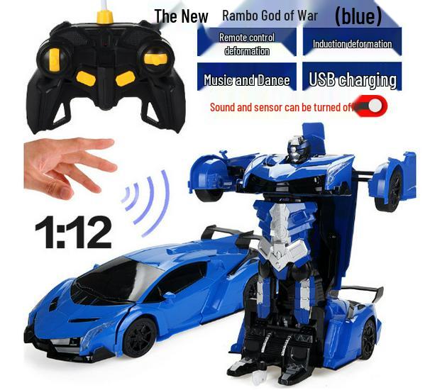 1:12 Remote Control Gesture Sensing Transforming Car Toy - 677 Transforming Robot