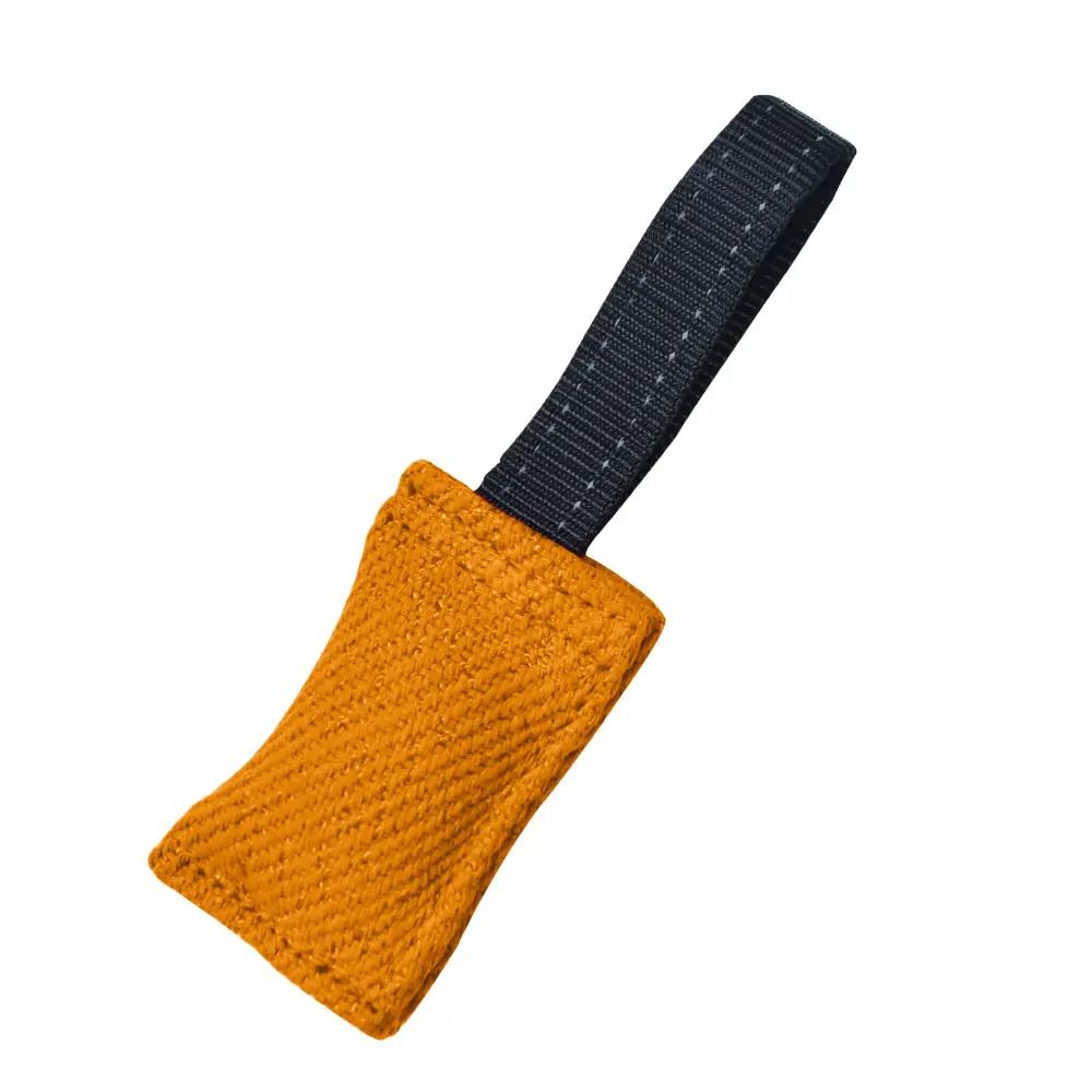 

Durable Dog Chew Tug of War Toy Interactive Training Teething Chew Stick for Puppies and Adult Dogs Tear Resistant Linen XS помаранчевий
