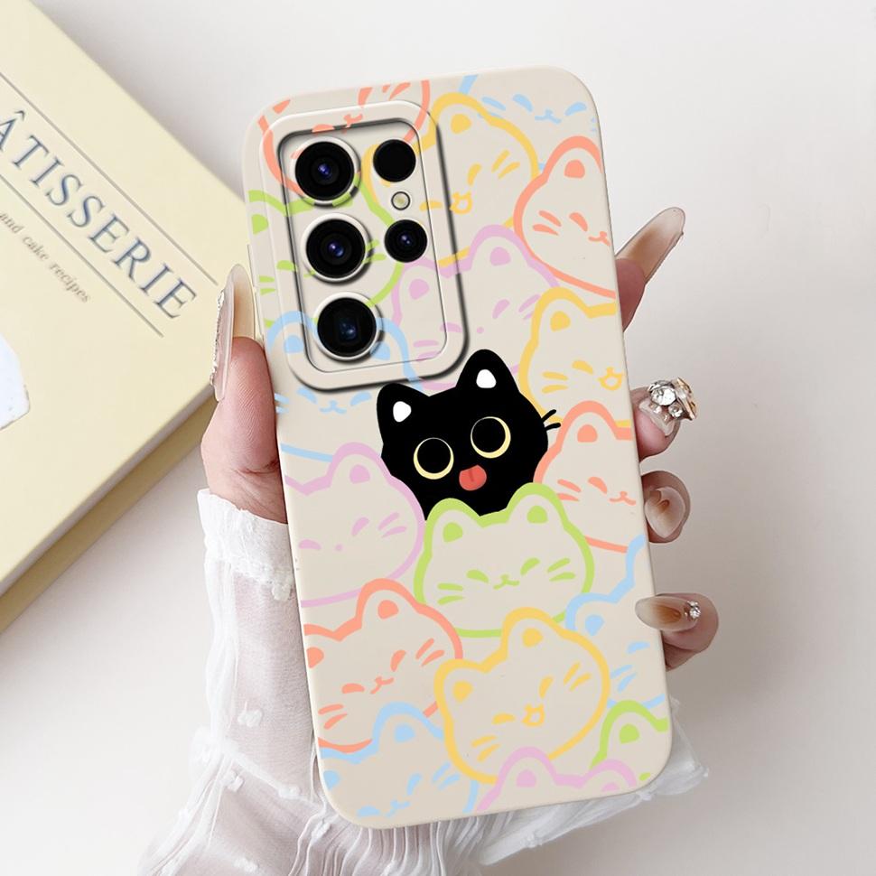 For Samsung Galaxy S24 Ultra Case Beautiful Cartoon Cover S24Ultra S928B S928U Soft TPU Phone Case For Samsung S24 Ultra Shell