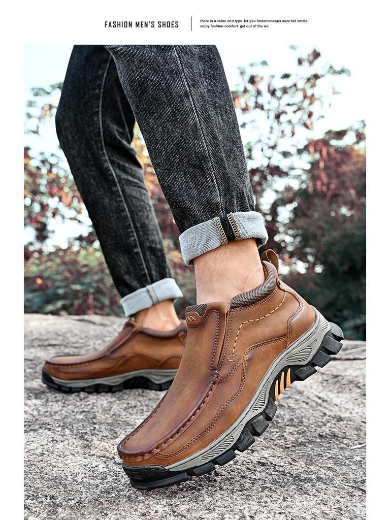 High-Top Men's Wear-Resistant Non-Slip Urban Outdoor Casual Boots for Autumn/Winter