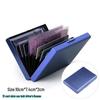 Stainless Steel 10-Card Metal Wallet & Case for Credit/Business Cards