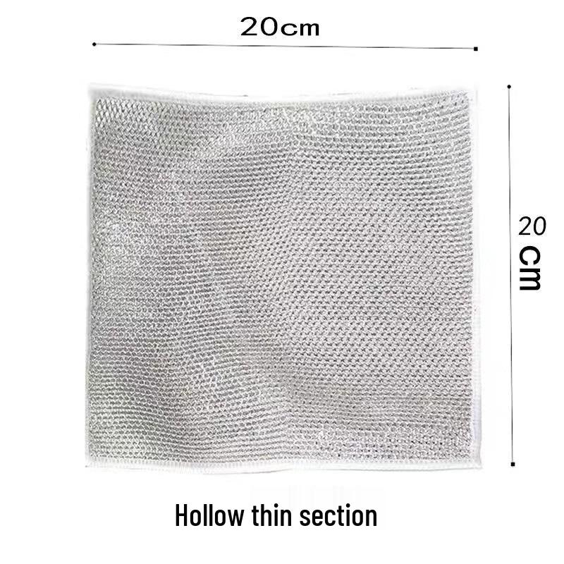 

Dual-Sided Non-Stick Steel Wool Scouring Pad – Easy Clean, Durable Dish & Pot Brush