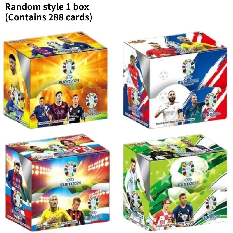 Cartas de Estrelas de Futebol Premium Copa Europeia Cristiano Ronaldo Neymar Messi Colecionável