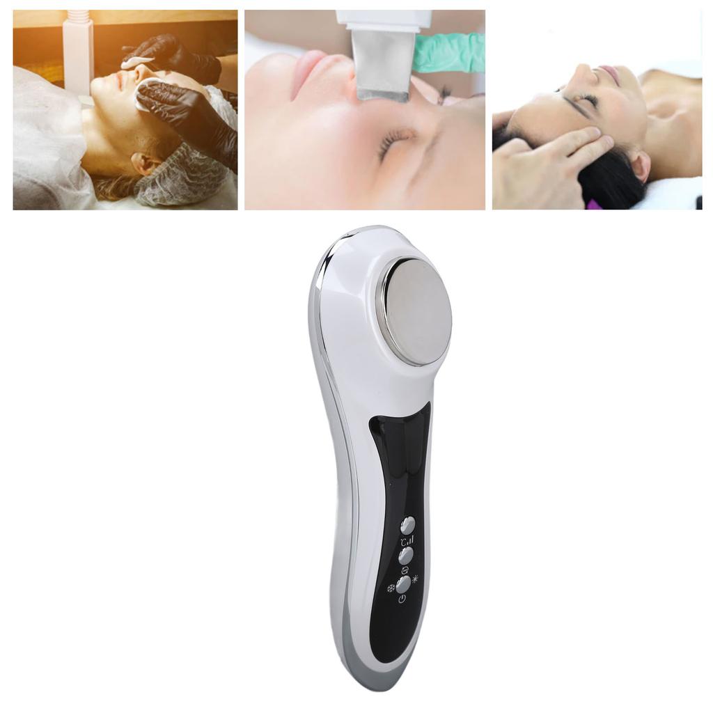 Negative Ion Hot Cold Eye Massager Vibration Skin Cleansing Firming Massage Beauty Device for Dark Circle