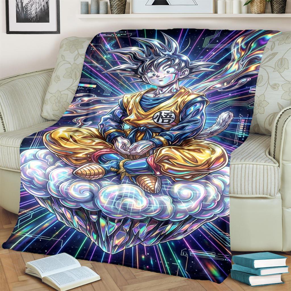 Dragon Ball! Themed Flannel Blanket Warm Comfortable for Bedrooms, Sofas, Beds, Chairs, Picnics, Travel