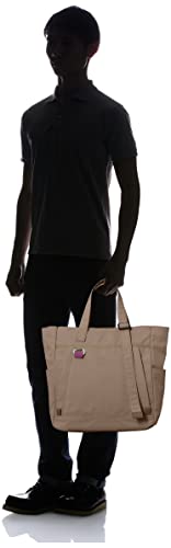 Anello BASE ATM0523 A4 Tote Bag, Water-Repellent/Multi-Storage, Beige