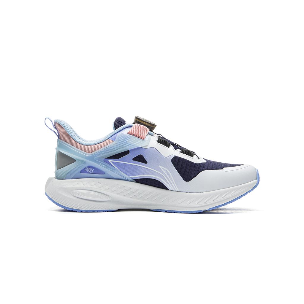 Li Ning Kids Kunpeng Fashion Versatile Rebound Support Low-Top Running Shoes Kids Running Shoes Blue White YKFU094-6