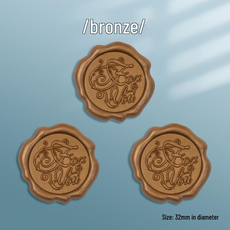 Vintage-Style Sealing Wax Stamp Stickers for Invitations & Greeting Cards