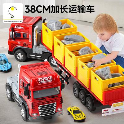Dziecięcy Stopowy Samochód Ciężarowy Transportowy Samochód Zabawka Chłopiec Inżynieryjny Naczepa Wywrotka Cysterna Naczepa Model Samochodu
