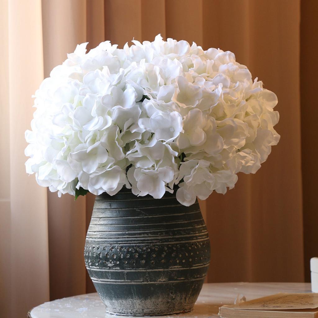 Simulation Mallorca Artificial Flower Big 5 Hydrangea Silk Cloth Home Living Room Table Decoration Wedding Fake Flower Blue
