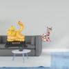 Cat Sculpture Animal Statue Cornucopia Collectible Art Crafts Chinese Year Decorative