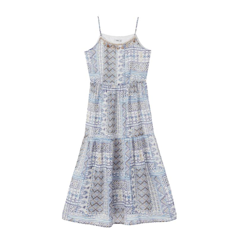 Women s Bohemian Print Cami Maxi Dress L