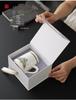 Jade White Porcelain Tea Cup with Water Separator - Large Capacity, Personal Use, High-End Office Mug for Tea Brewing