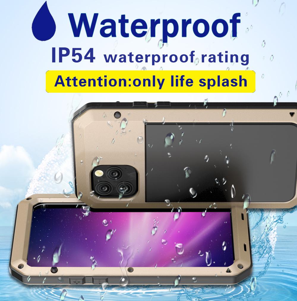 Heavy Duty 360 Full Protect Metal Phone Case for iPhone 17 Pro Max Shockproof Case For iPhone 16 15 14 13 12 11 8 7 Plus XR XS