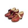 Women's high-heeled single shoes are comfortable and versatile thick-heeled large-size low-top shoes.
