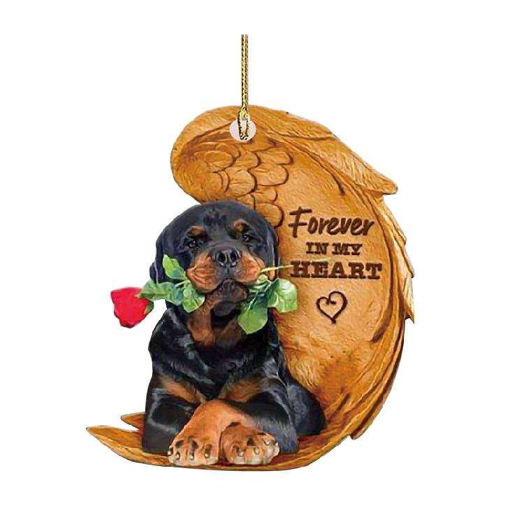 

Cute Wing Dogs Hanging Ornament Bag Keychain Pendant Car Rear View MirrorsDecors