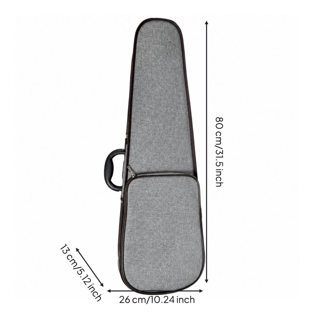 Violin Case Textured with Exterior Storage Pocket Shock Absorbent