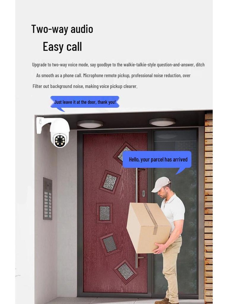 8-Channel 3MP POE Surveillance Camera Kit with Full-Color Night Vision, HD Outdoor, 360° PTZ Camera