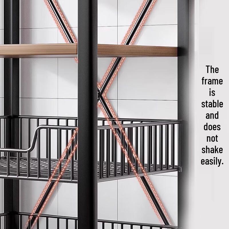 Bieying Mobilny Stojak do Przechowywania w Kuchni