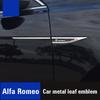DCLLR1 Alfa Romeo Metal Stickers 2Pcs Car Body Decoration Stickers For Giulietta Mito 159 Giulia Stelvio 156 147 Tonale Brera Disco