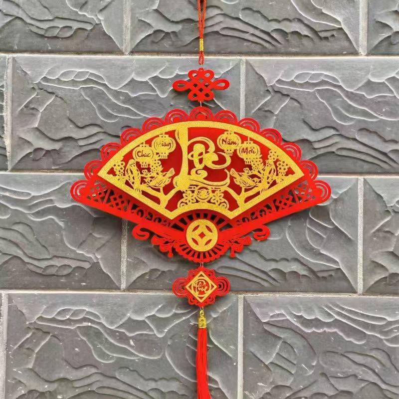 Vietnamese New Year Hanging Pendants With Tassel Window Door Party Hanging Ornament 2026 Spring Festival Home Decor Accessories