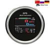 Waterproof 85mm 0-999 km/h MPH Knots GPS Speedometer Odometer Trip Tachometer Hours with Fuel Voltmeter Water Temp for Boat Car