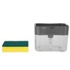 Portable Soap Dispenser Manual Liquid Container Soap Organizer Hand Press Liquid Box for KitchenGrey