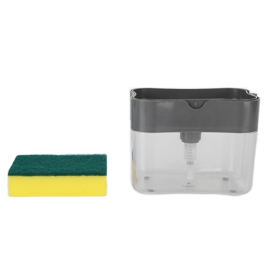 Portable Soap Dispenser Manual Liquid Container Soap Organizer Hand Press Liquid Box for KitchenGrey