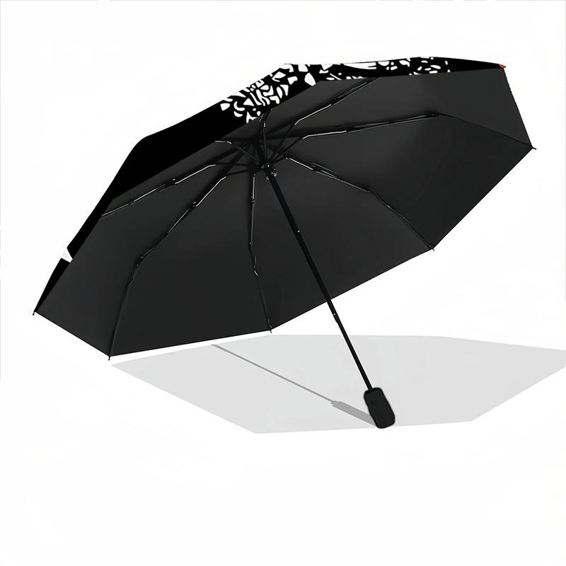 1pc Sekiro Shadows Automatic Umbrella   8 Rib Portable Folding Black Iron Frame for Outdoor, Beach, Travel, Beach Umbrella 214